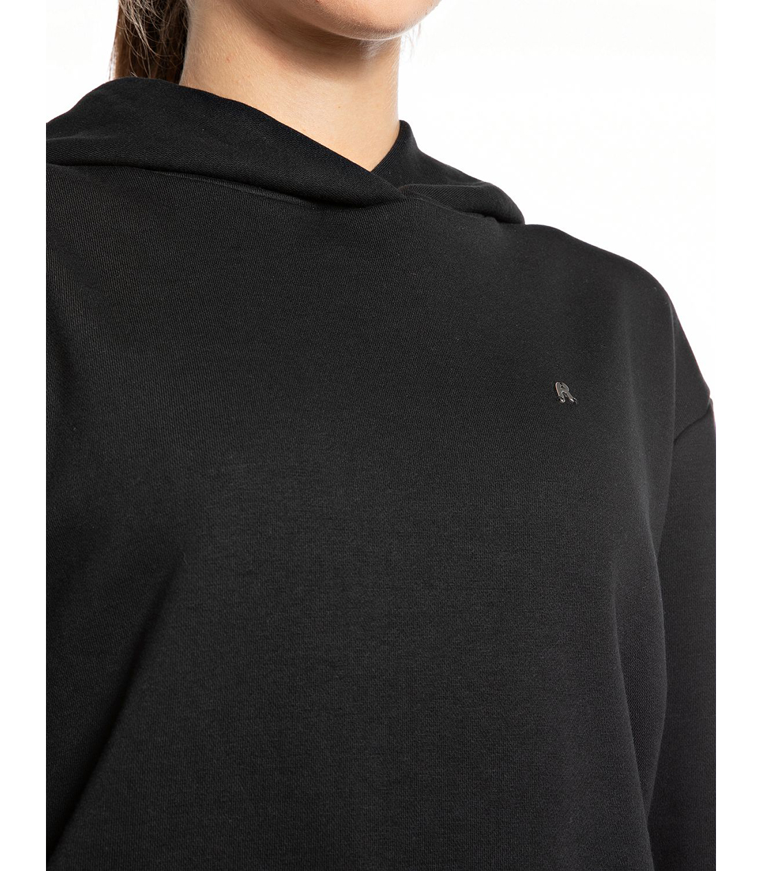 コットンポリフリースフーディー 詳細画像 ブラック 3